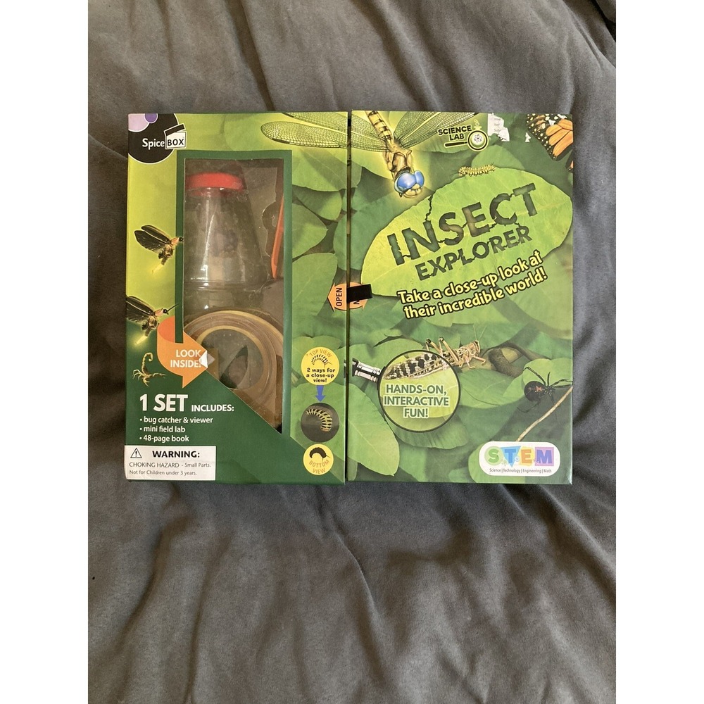 STEM Spice Box Insect Explorer Kit Bug Catcher Mini Field Lab & Book